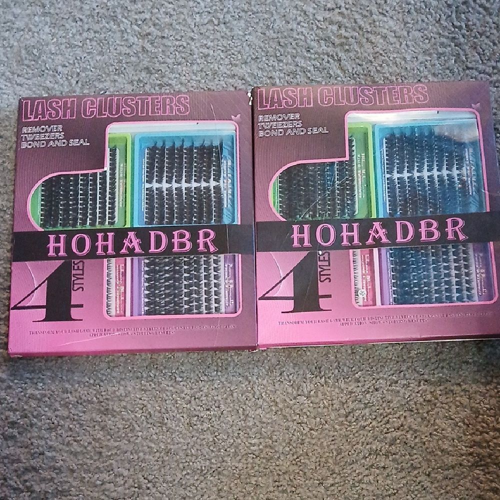 4 Styles Mega/ultra/ Dramatic/Volume/ Lash Clusters Kit, WaterProof Lashes NEW